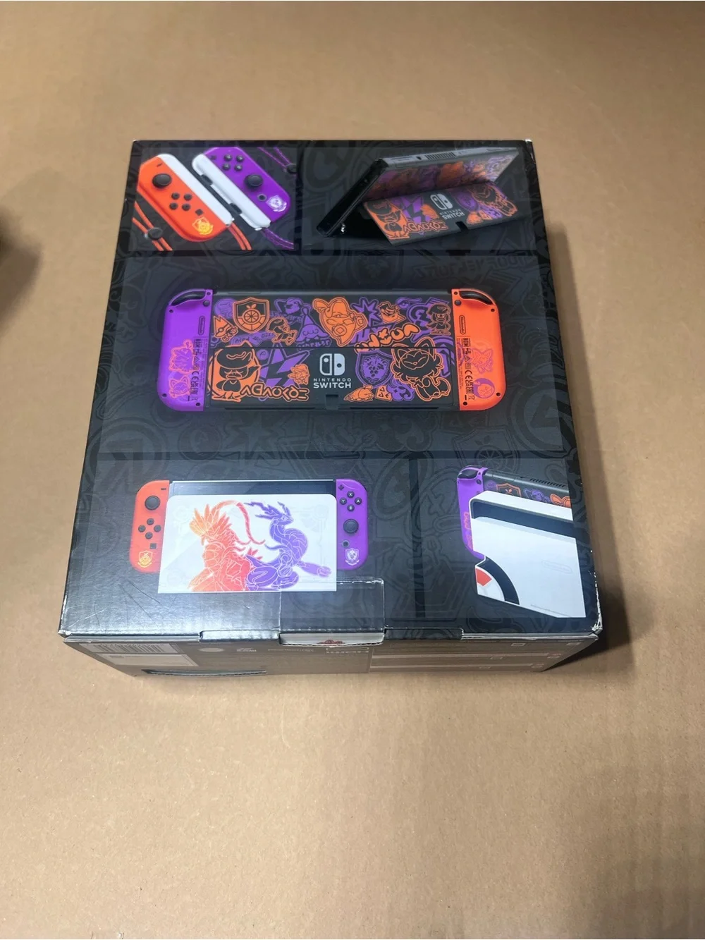 Nintendo OLED Pokémon Scarlet & Violet Edition – Black with Red & Purple Accents